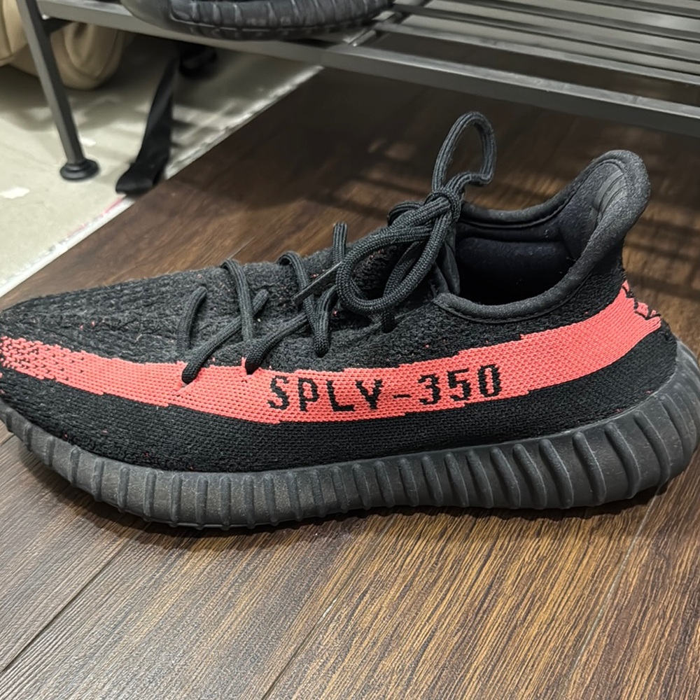 adidas Black and Red Athletic Shoes